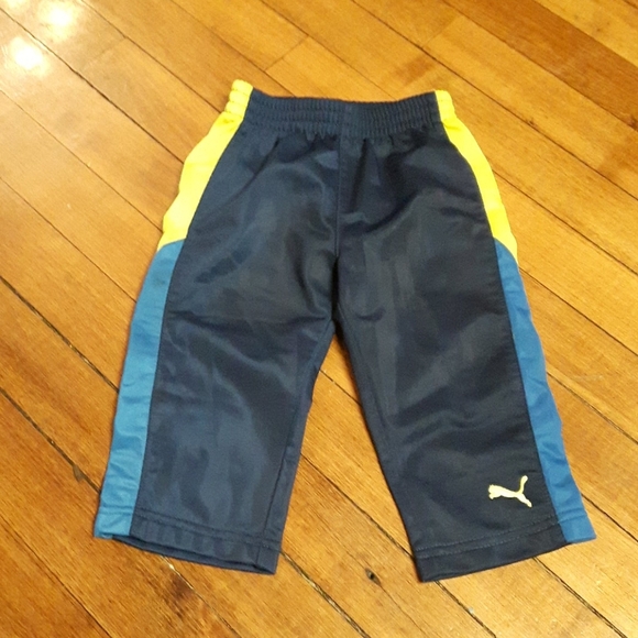 size 12M puma jogging pants blue and yellow - Picture 2 of 6